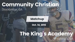 Matchup: Community Christian vs. The King's Academy 2016