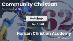 Matchup: Community Christian vs. Horizon Christian Academy  2017