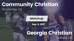 Matchup: Community Christian vs. Georgia Christian  2017