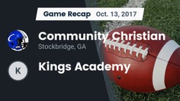 Recap: Community Christian  vs. Kings Academy 2017