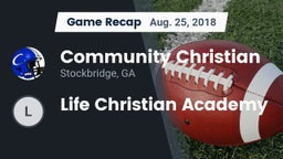 Recap: Community Christian  vs. Life Christian Academy 2018