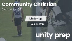 Matchup: Community Christian vs. unity prep 2018