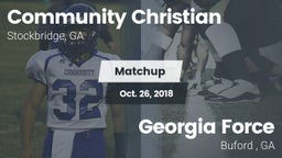 Matchup: Community Christian vs. Georgia Force 2018