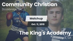 Matchup: Community Christian vs. The King's Academy 2019