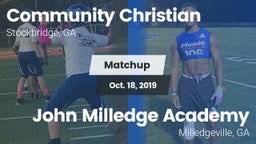 Matchup: Community Christian vs. John Milledge Academy  2019