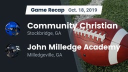 Recap: Community Christian  vs. John Milledge Academy  2019