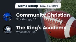Recap: Community Christian  vs. The King's Academy 2019