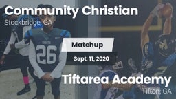 Matchup: Community Christian vs. Tiftarea Academy  2020