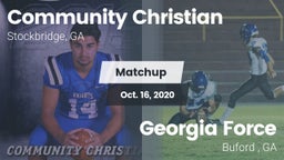 Matchup: Community Christian vs. Georgia Force 2020