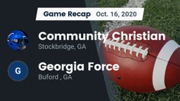 Recap: Community Christian  vs. Georgia Force 2020
