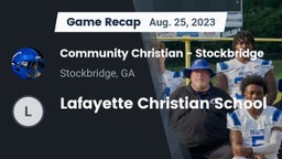 Recap: Community Christian  - Stockbridge vs. Lafayette Christian School 2023