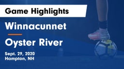 Winnacunnet  vs Oyster River  Game Highlights - Sept. 29, 2020