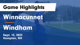 Winnacunnet  vs Windham  Game Highlights - Sept. 13, 2022