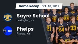 Recap: Sayre School vs. Phelps  2019