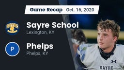 Recap: Sayre School vs. Phelps  2020