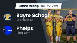 Recap: Sayre School vs. Phelps  2021