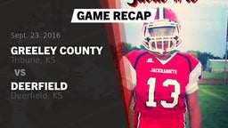 Recap: Greeley County  vs. Deerfield  2016