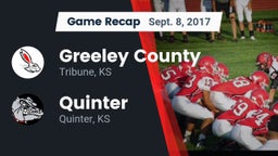 Recap: Greeley County  vs. Quinter  2017