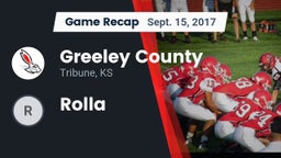 Recap: Greeley County  vs. Rolla  2017