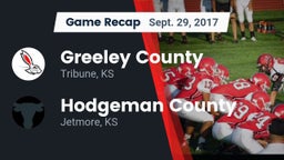 Recap: Greeley County  vs. Hodgeman County  2017