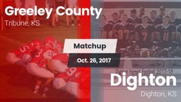 Matchup: Greeley County vs. Dighton  2017