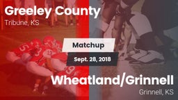Matchup: Greeley County vs. Wheatland/Grinnell 2018