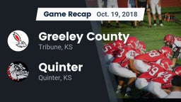 Recap: Greeley County  vs. Quinter  2018