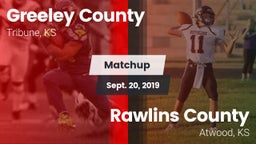 Matchup: Greeley County vs. Rawlins County  2019