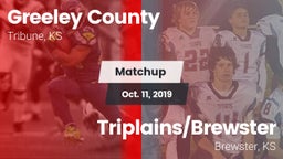 Matchup: Greeley County vs. Triplains/Brewster  2019