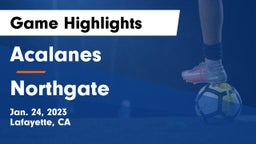 Acalanes  vs Northgate  Game Highlights - Jan. 24, 2023