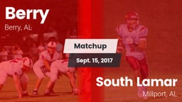 Matchup: Berry vs. South Lamar  2017