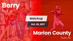 Matchup: Berry vs. Marion County  2017