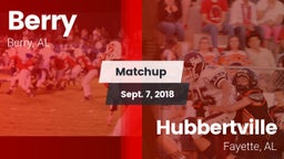 Matchup: Berry vs. Hubbertville  2018