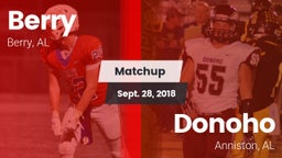 Matchup: Berry vs. Donoho  2018