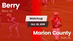 Matchup: Berry vs. Marion County  2018