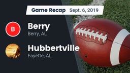 Recap: Berry  vs. Hubbertville  2019