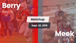 Matchup: Berry vs. Meek  2019
