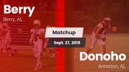 Matchup: Berry vs. Donoho  2019