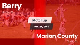 Matchup: Berry vs. Marion County  2019