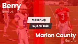 Matchup: Berry vs. Marion County  2020