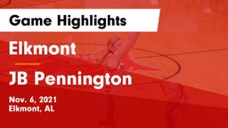 Elkmont  vs JB Pennington Game Highlights - Nov. 6, 2021