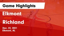 Elkmont  vs Richland  Game Highlights - Dec. 22, 2021