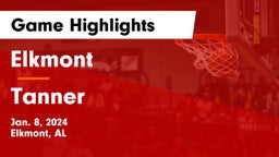 Elkmont  vs Tanner  Game Highlights - Jan. 8, 2024