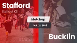 Matchup: Stafford vs. Bucklin  2016