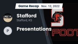 Recap: Stafford  vs. Presentations 2022