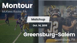 Matchup: Montour vs. Greensburg-Salem  2016