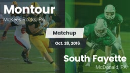 Matchup: Montour vs. South Fayette  2016