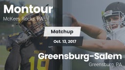 Matchup: Montour vs. Greensburg-Salem  2017