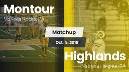 Matchup: Montour vs. Highlands  2018