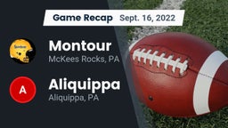 Recap: Montour  vs. Aliquippa  2022